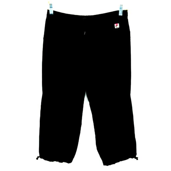 Fila Sport Capri Medium Cropped Workout Sporty Performance Jogger Pants Yoga - Picture 1 of 13